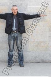 Whole Body Head Man T poses Casual Average Overweight Street photo references